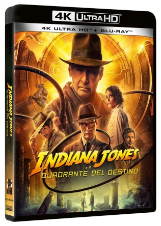 Locandina italiana DVD e BLU RAY Indiana Jones e il Quadrante del Destino 